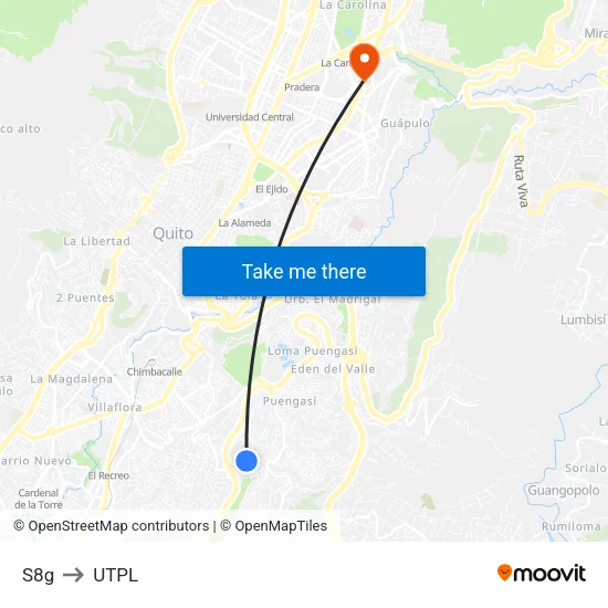 S8g to UTPL map