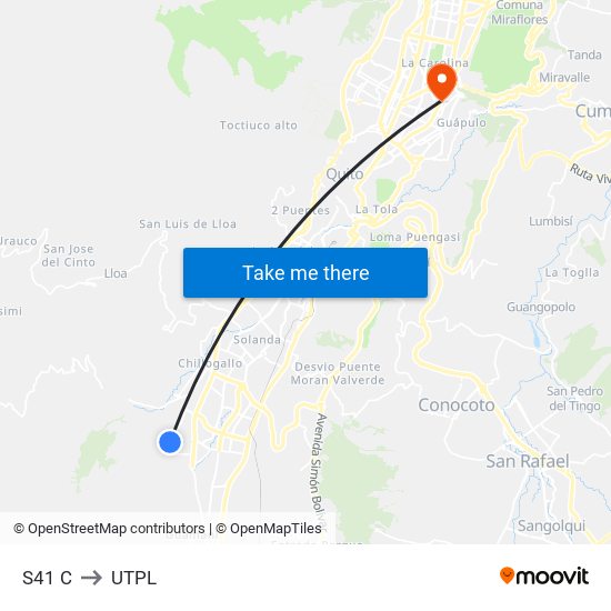 S41 C to UTPL map