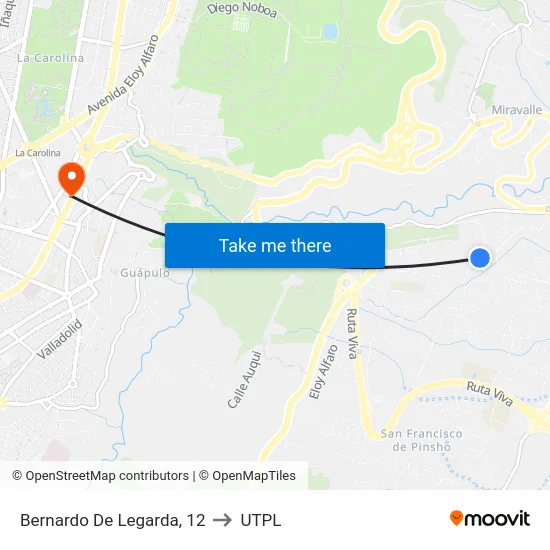 Bernardo De Legarda, 12 to UTPL map