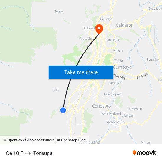 Oe 10 F to Tonsupa map