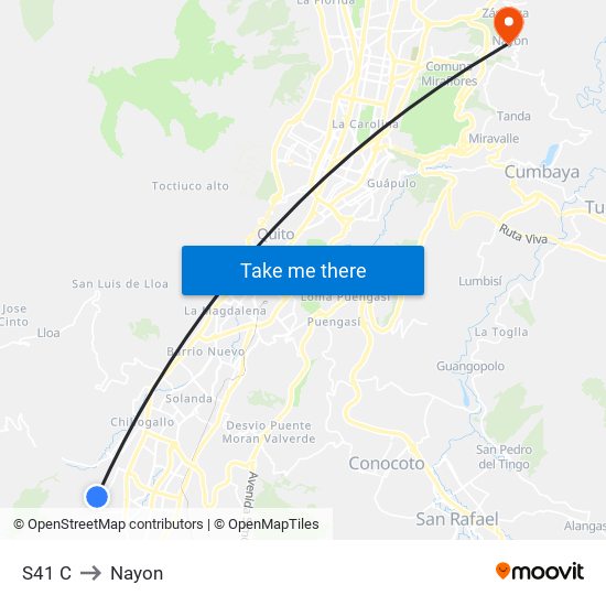 S41 C to Nayon map