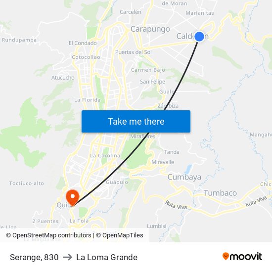 Serange, 830 to La Loma Grande map