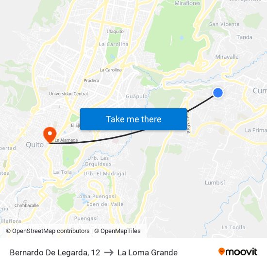 Bernardo De Legarda, 12 to La Loma Grande map