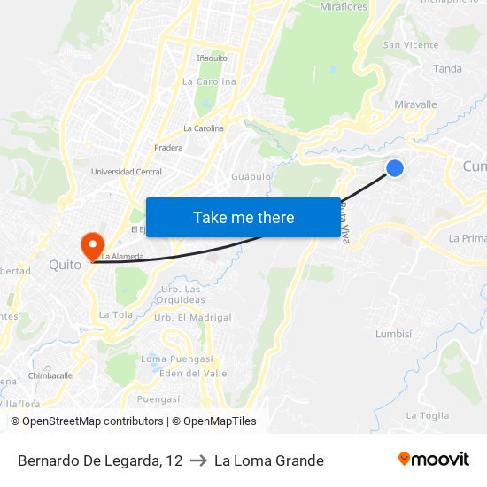 Bernardo De Legarda, 12 to La Loma Grande map