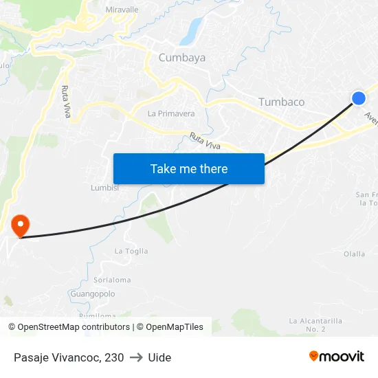 Pasaje Vivancoc, 230 to Uide map