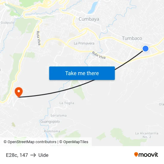 E28c, 147 to Uide map