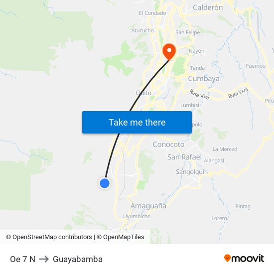 Oe 7 N to Guayabamba map