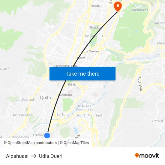 Alpahuasi to Udla Queri map