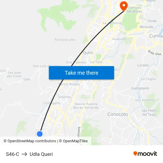 S46-C to Udla Queri map