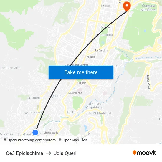 Oe3   Epiclachima to Udla Queri map
