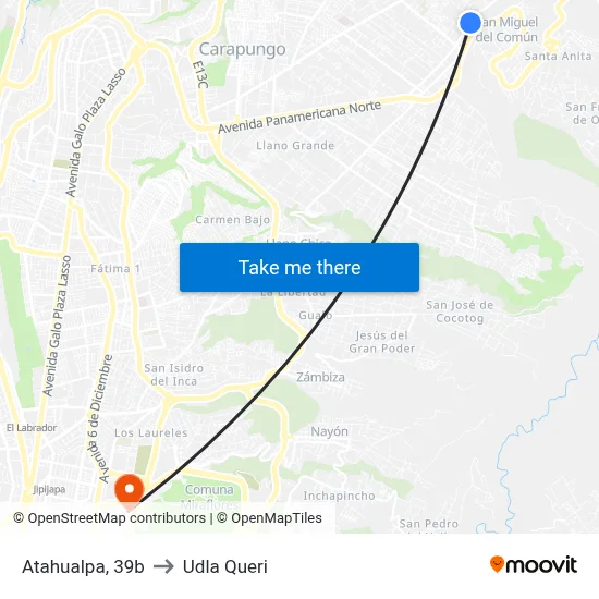 Atahualpa, 39b to Udla Queri map