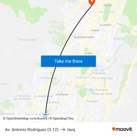 Av. Antonio Rodriguez  (S  12) to Iavq map