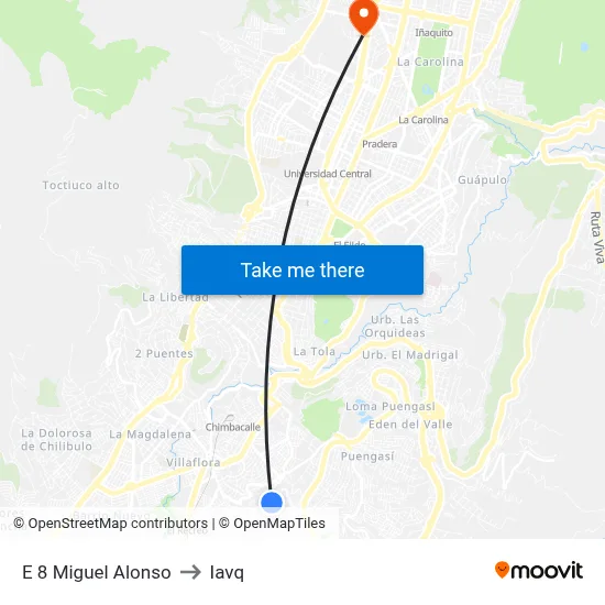 E 8 Miguel Alonso to Iavq map