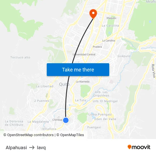 Alpahuasi to Iavq map