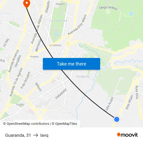 Guaranda, 31 to Iavq map