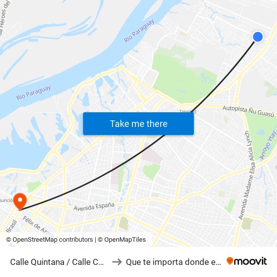 Calle Quintana / Calle Correa to Que te importa donde estoy map