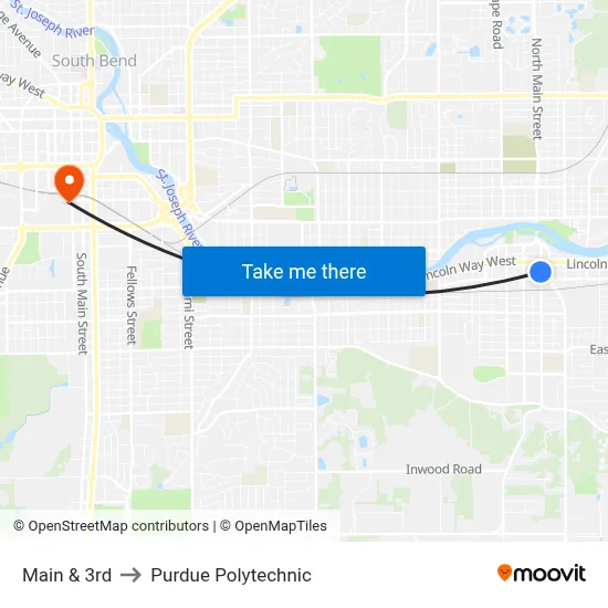 Main & 3rd to Purdue Polytechnic map