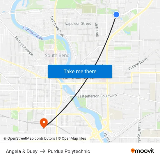 Angela & Duey to Purdue Polytechnic map
