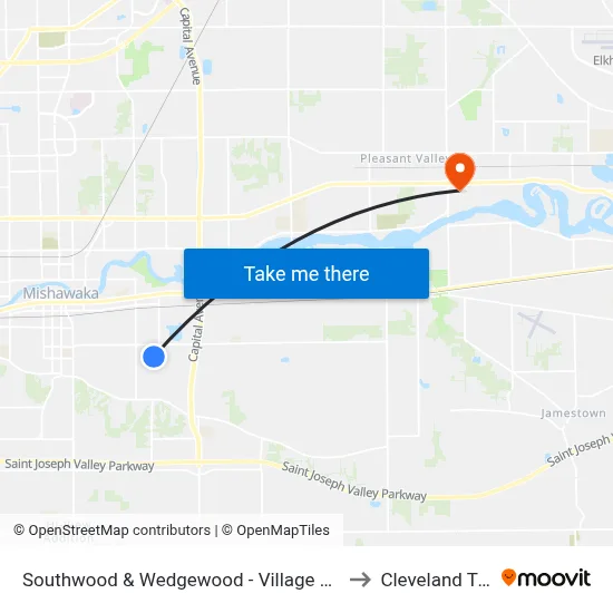 Southwood & Wedgewood - Village Green to Cleveland Twp map