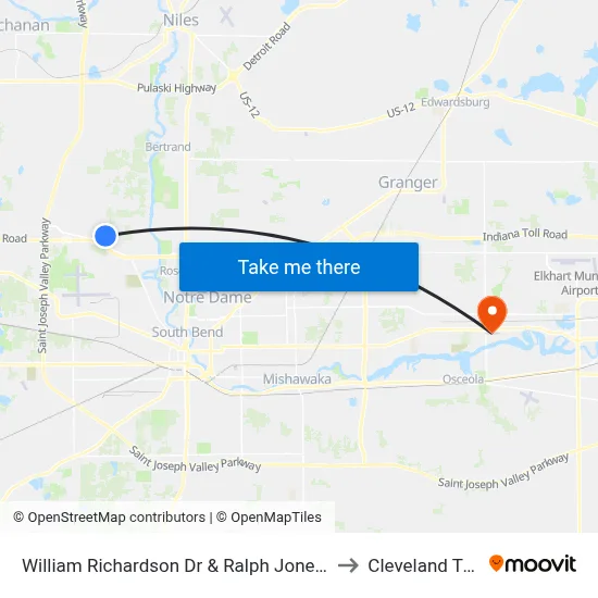 William Richardson Dr & Ralph Jones Ct to Cleveland Twp map
