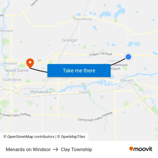Menards on Windsor to Clay Township map