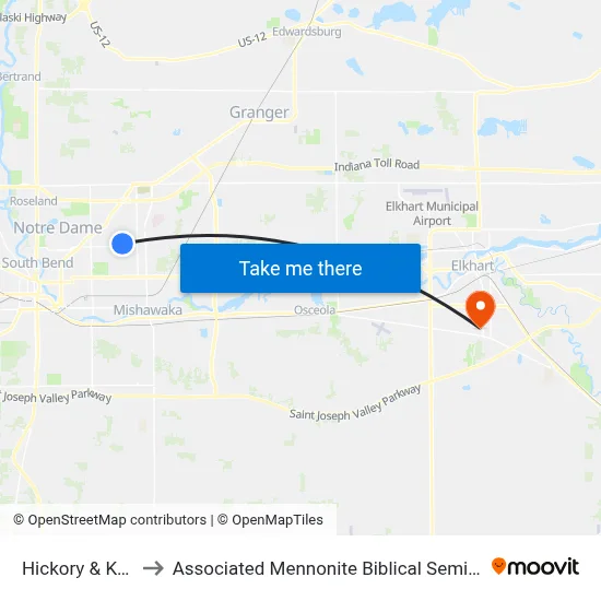 Hickory & Kale to Associated Mennonite Biblical Seminary map