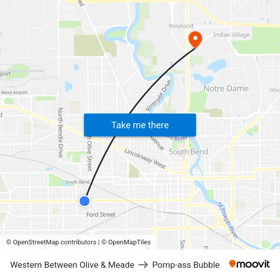 Western Between Olive & Meade to Pomp-ass Bubble map