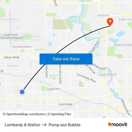 Lombardy & Walton to Pomp-ass Bubble map