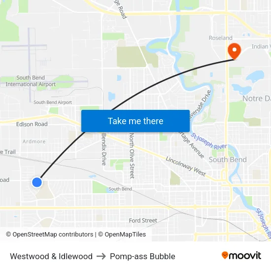 Westwood & Idlewood to Pomp-ass Bubble map