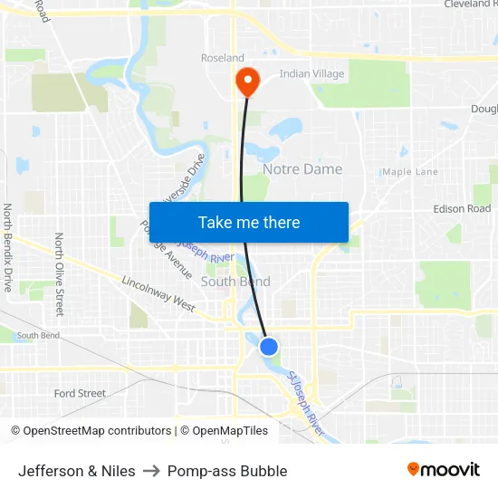 Jefferson & Niles to Pomp-ass Bubble map