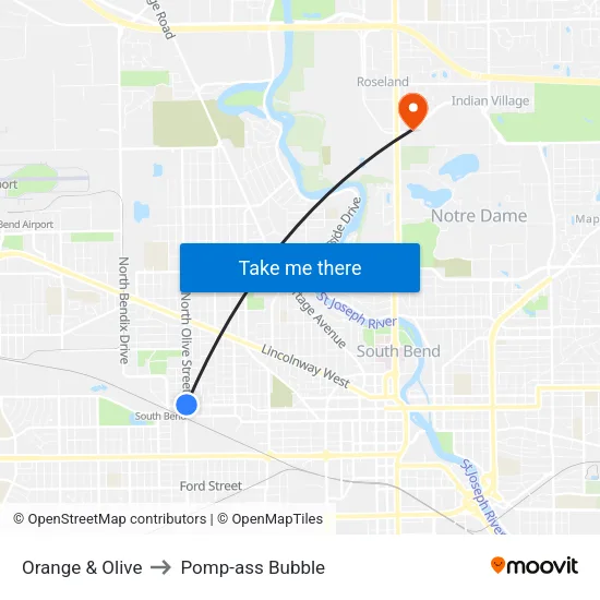Orange & Olive to Pomp-ass Bubble map
