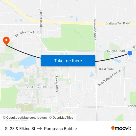 Sr 23 & Elkins St to Pomp-ass Bubble map
