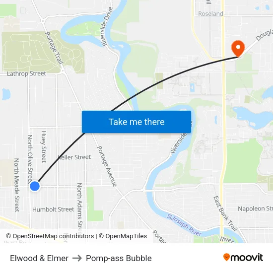 Elwood & Elmer to Pomp-ass Bubble map