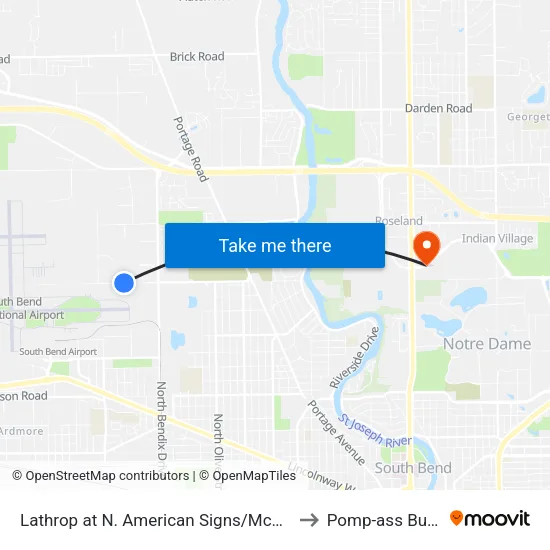 Lathrop at N. American Signs/Mccormick to Pomp-ass Bubble map