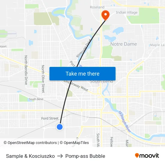 Sample & Kosciuszko to Pomp-ass Bubble map