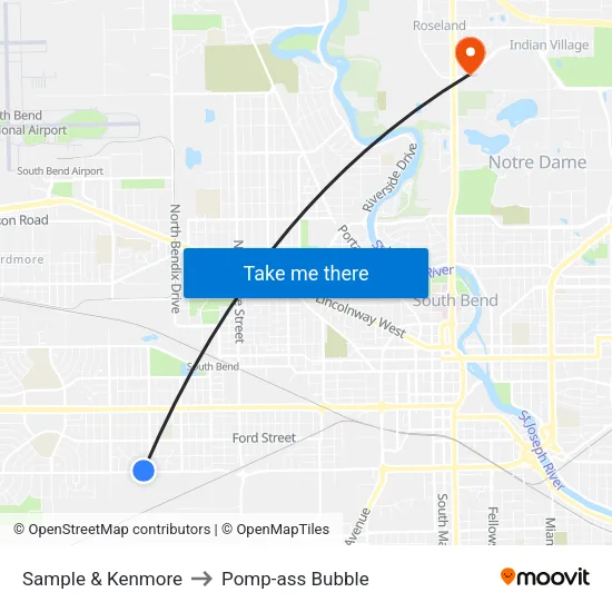 Sample & Kenmore to Pomp-ass Bubble map