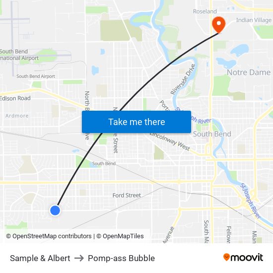 Sample & Albert to Pomp-ass Bubble map