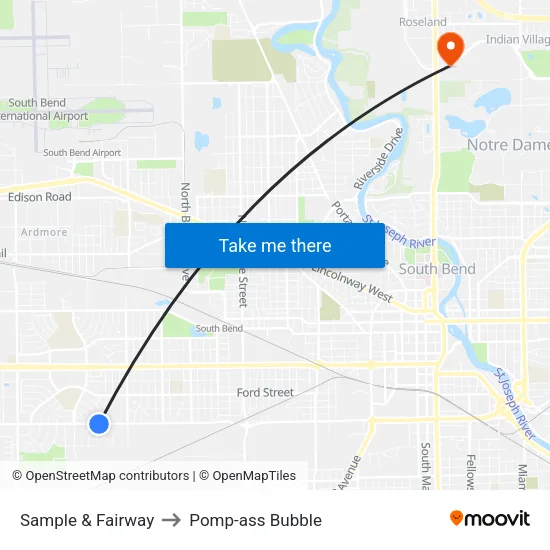 Sample & Fairway to Pomp-ass Bubble map