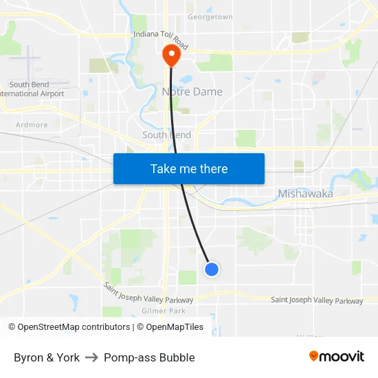 Byron & York to Pomp-ass Bubble map