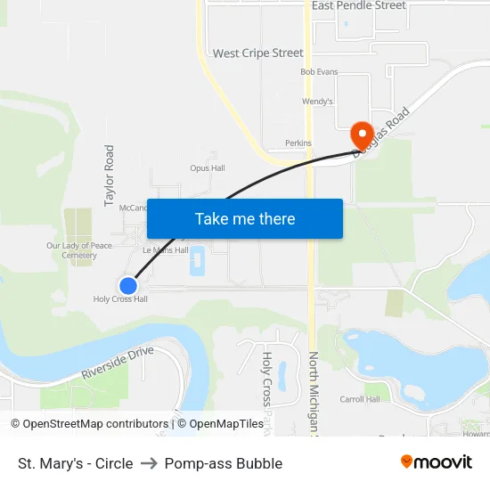 St. Mary's - Circle to Pomp-ass Bubble map