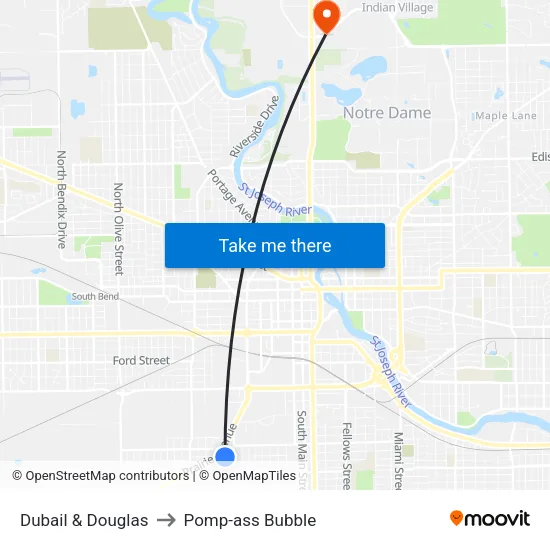 Dubail & Douglas to Pomp-ass Bubble map
