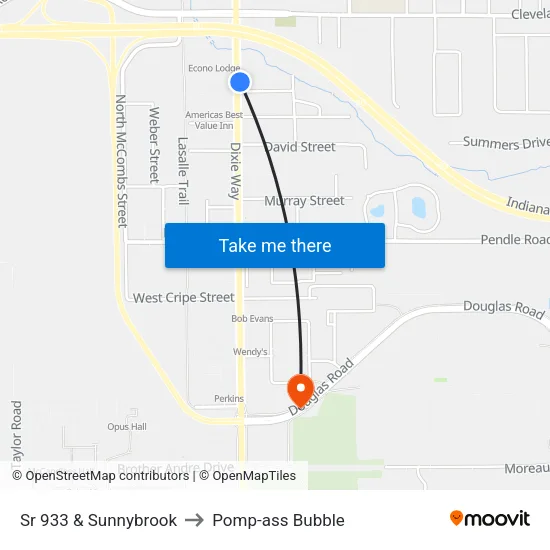 Sr 933 & Sunnybrook to Pomp-ass Bubble map