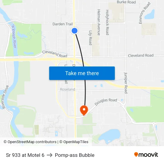 Sr 933 at Motel 6 to Pomp-ass Bubble map