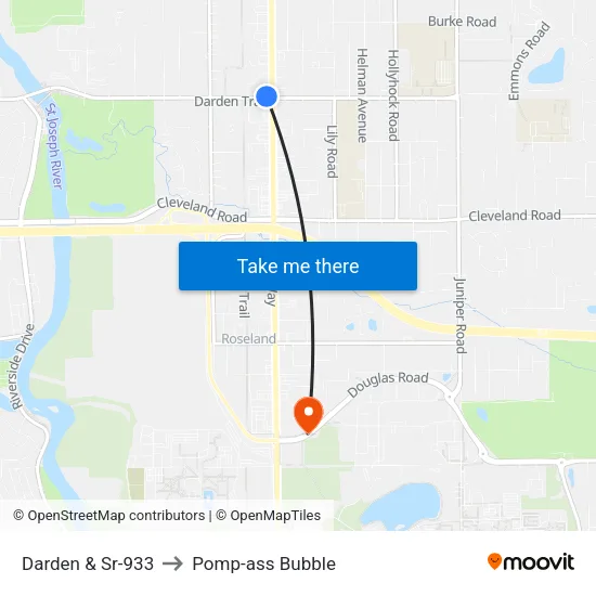 Darden & Sr-933 to Pomp-ass Bubble map