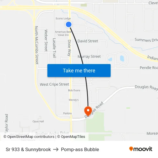 Sr 933 & Sunnybrook to Pomp-ass Bubble map
