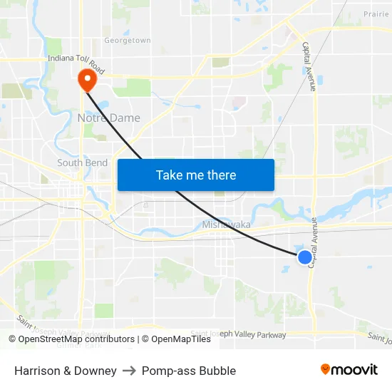 Harrison & Downey to Pomp-ass Bubble map