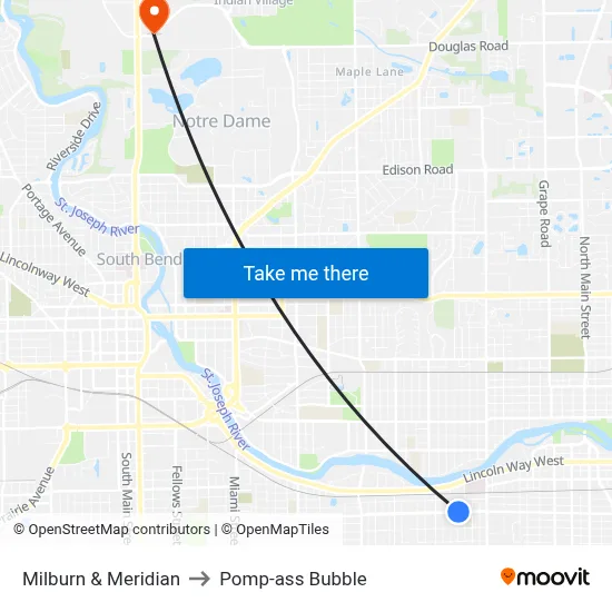 Milburn & Meridian to Pomp-ass Bubble map