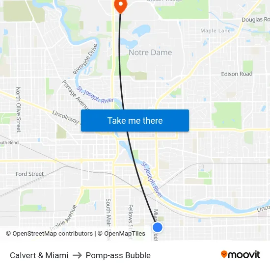 Calvert & Miami to Pomp-ass Bubble map