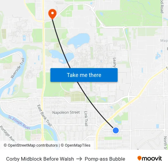 Corby Midblock Before Walsh to Pomp-ass Bubble map
