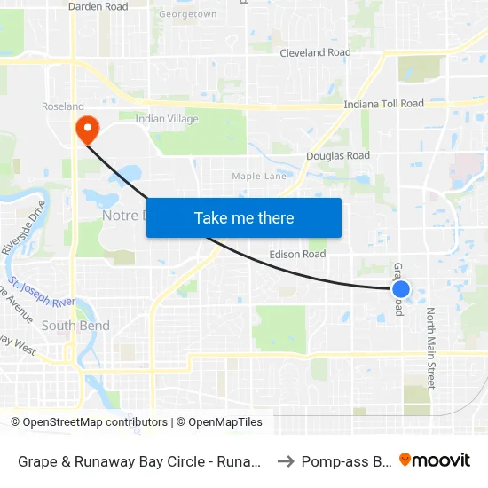 Grape & Runaway Bay Circle - Runaway Bay Apts. to Pomp-ass Bubble map